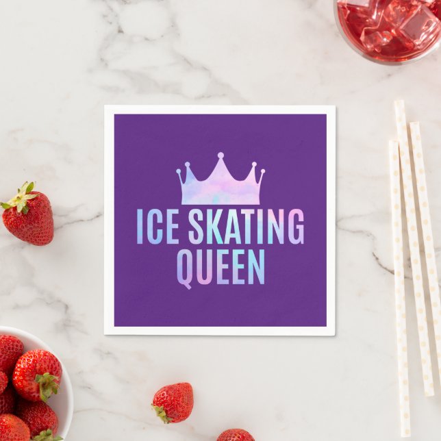 Ice Skating Queen - Ice Skating Älskare Pappersservett (Insitu)