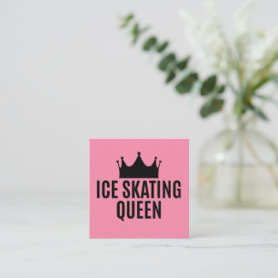 Ice Skating Queen - Ice Skating Fyrkantigt Visitkort