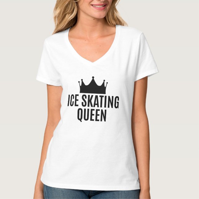 Ice Skating Queen - Ice Skating T Shirt (Framsida)
