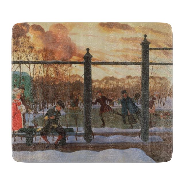 Ice Skating Rink in Winter (av Konstantin Somov) (Framsidan)