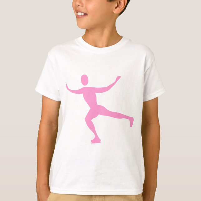 Ice Skating - Rosa T Shirt (Framsida)
