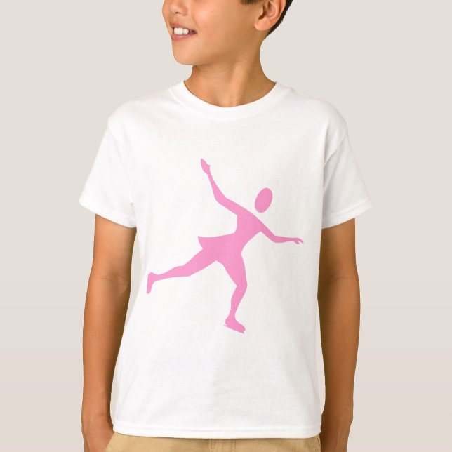 Ice Skating - Rosa T Shirt (Framsida)