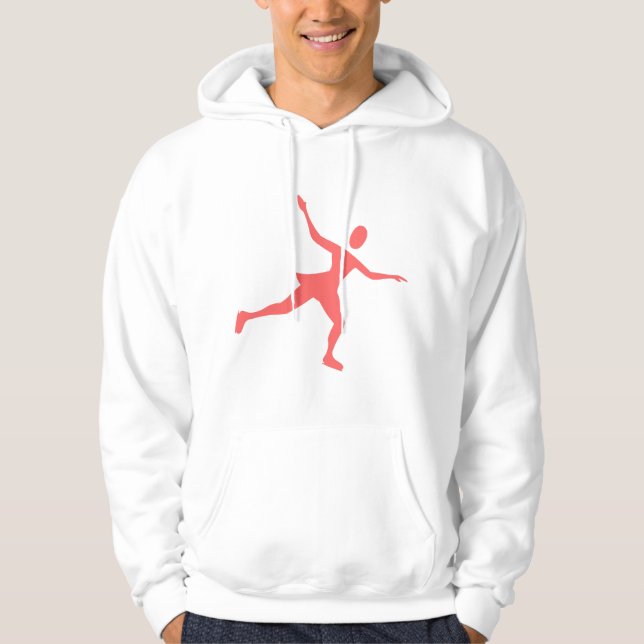Ice Skating - Tropical Rosa Sweatshirt Med Luva (Framsida)
