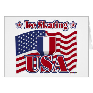 Ice Skating USA Hälsningskort