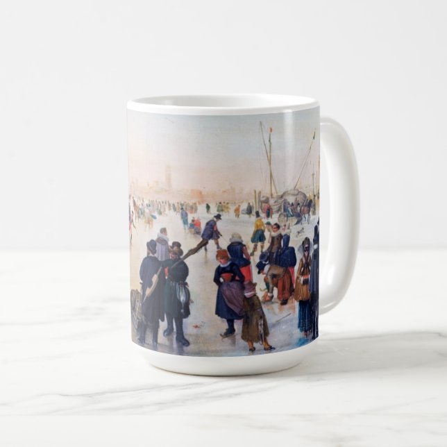 Ice Skene Scene Fine Art julklapp Kaffemugg (Framsida höger)
