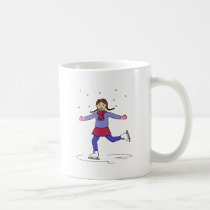 Ice Sking Girl Figur Skater Kaffemugg