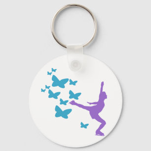Ice Sking Keychain Nyckelring