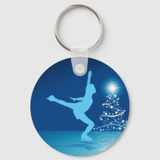 Ice Sking Keychain Nyckelring
