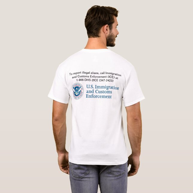 ICE-skjorta T Shirt (Hel baksida)
