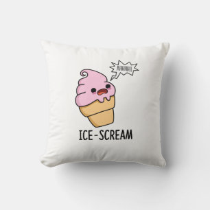 Ice-Skräm Funny Ice Cream Cone Pun Kudde