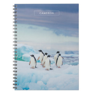 Ice & Snö Adelie Penguins Antarctica Anteckningsbok