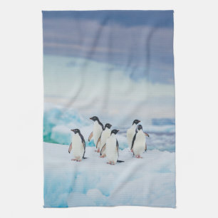 Ice & Snö Adelie Penguins Antarctica Kökshandduk