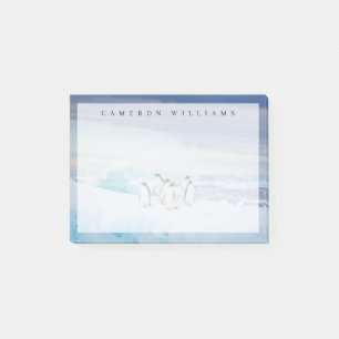 Ice & Snö Adelie Penguins Antarctica Post-it Block