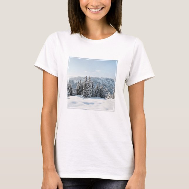 Ice & Snö | Allgäu Bavaria Tyskland T Shirt (Framsida)