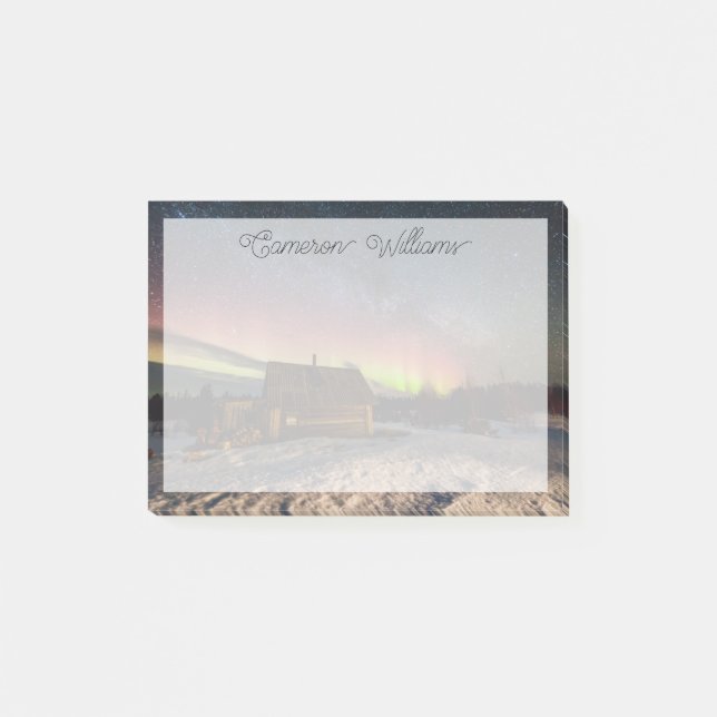 Ice & Snö | Aurora Polaris Murmansk, Island Post-it Block (Framsida)