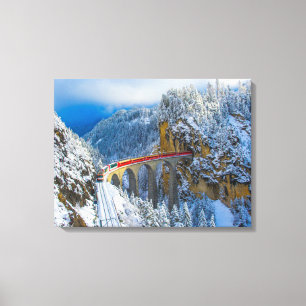 Ice & Snö Bernina Express, Schweiz Canvastryck