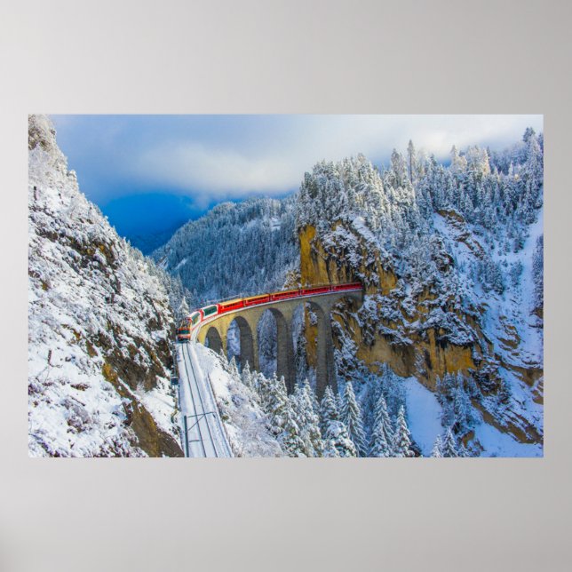 Ice & Snö | Bernina Express, Schweiz Poster (Framsidan)
