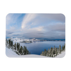 Ice & Snö Crater Sjö Oregon Magnet