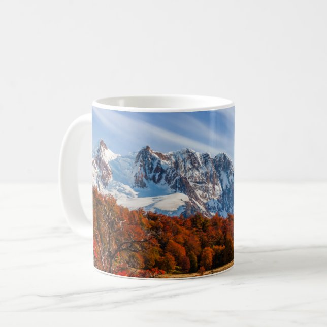 Ice & Snö | El Chalten, Argentina Patagonia Kaffemugg (Framsida vänster)