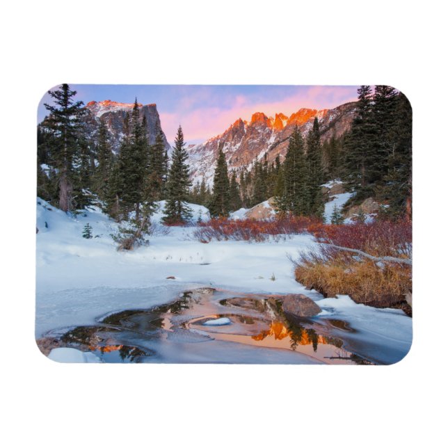 Ice & Snö | Estes Park, Colorado Magnet (Horisontell)