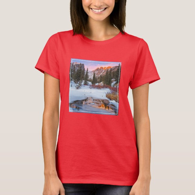 Ice & Snö | Estes Park, Colorado T Shirt (Framsida)