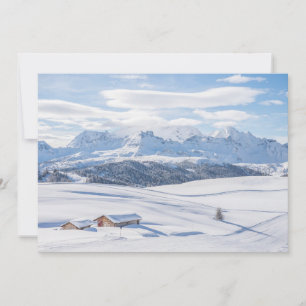 Ice & Snö Europas Alpernor i vintertid, Italien Tack Kort