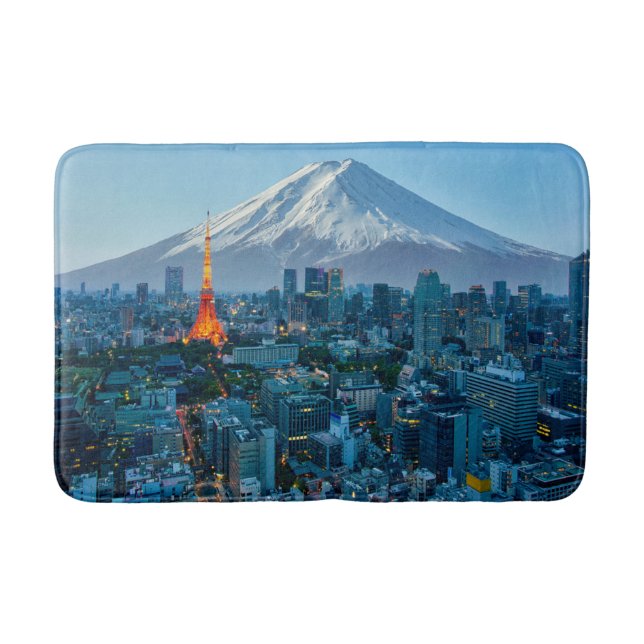 Ice & Snö | Fuji & Tokyo Skyline Badrumsmatta (Framsidan)
