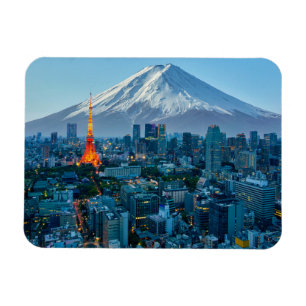 Ice & Snö   Fuji & Tokyo Skyline Magnet