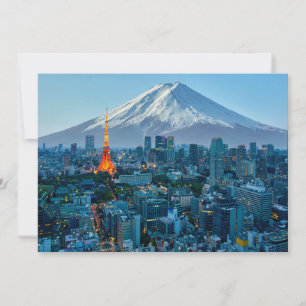 Ice & Snö Fuji & Tokyo Skyline Tack Kort