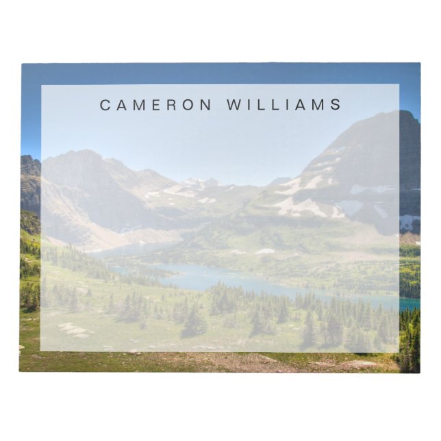 Ice & Snö | Glacier National Park Montana Anteckningsblock (Framsida)