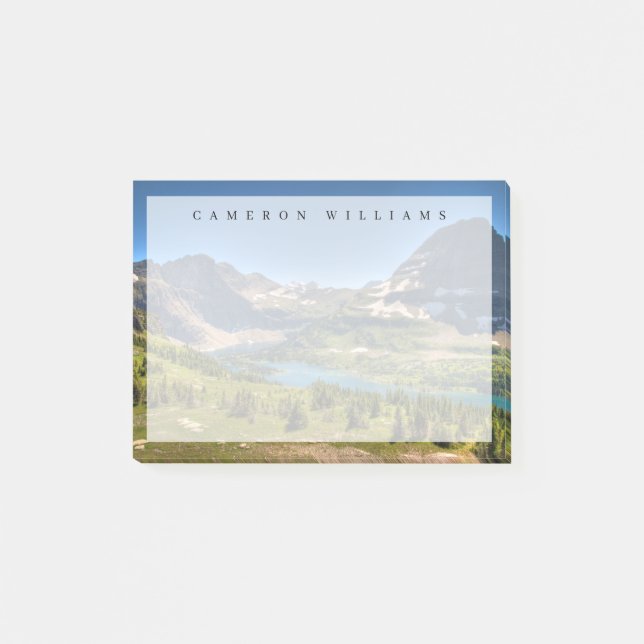 Ice & Snö | Glacier National Park Montana Post-it Block (Framsida)