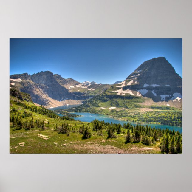Ice & Snö | Glacier National Park Montana Poster (Framsidan)
