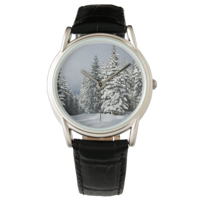 Ice & Snö | Gräs Woodland, Österrike Armbandsur (Framsida)