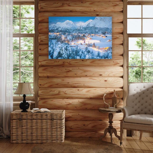 Ice & Snö | Graubunden, Engadin, Schweiz Canvastryck (Skapare uppladdad)