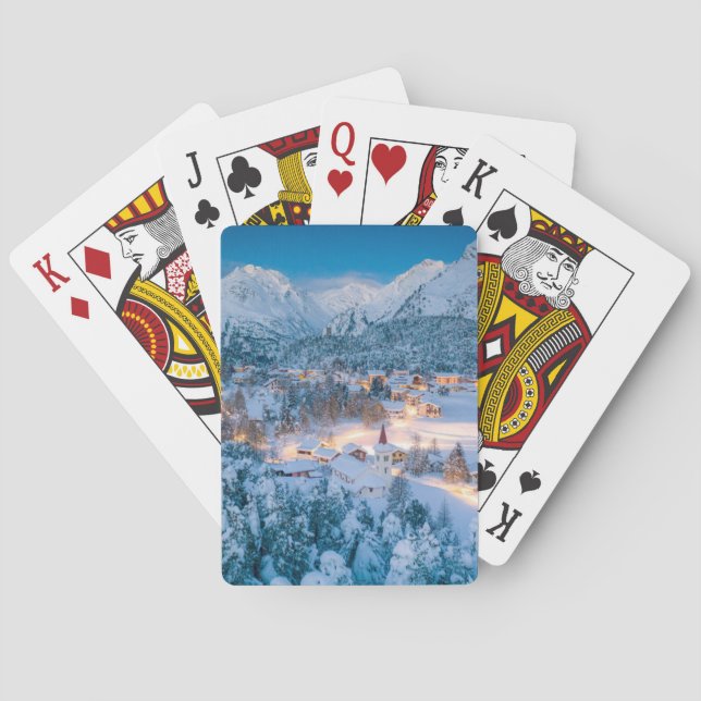 Ice & Snö | Graubunden, Engadin, Schweiz Casinokort (Baksidan)