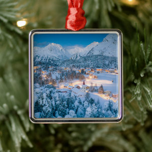 Ice & Snö Graubunden, Engadin, Schweiz Julgransprydnad Metall
