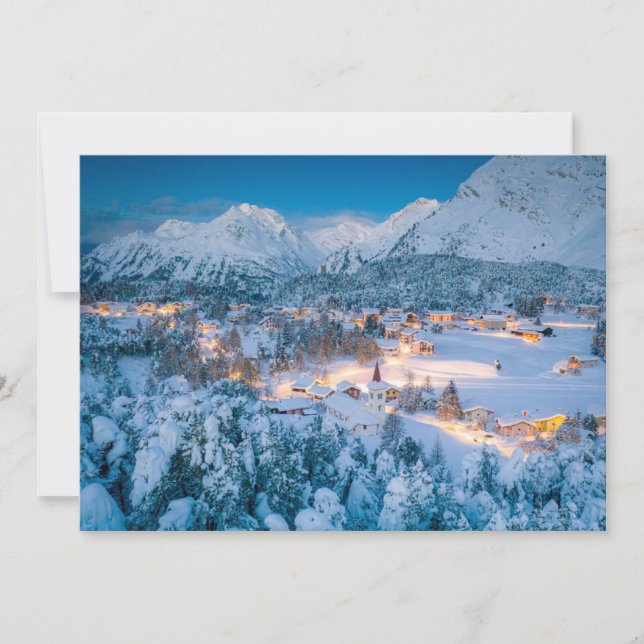 Ice & Snö | Graubunden, Engadin, Schweiz Tack Kort (Framsida)