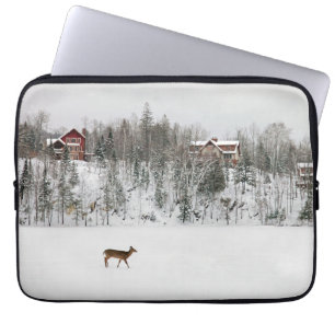 Ice & Snö Hjort i Snö Quebec, Kanada Laptop Fodral