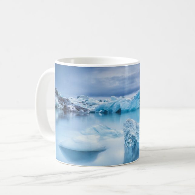 Ice & Snö | Jokulsarlon Lagoon, Island Kaffemugg (Framsida vänster)