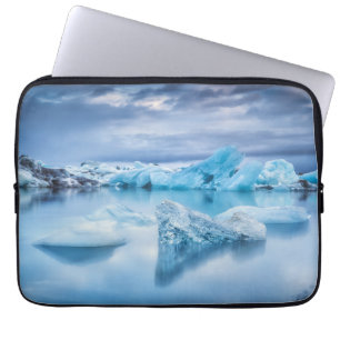 Ice & Snö   Jokulsarlon Lagoon, Island Laptop Fodral