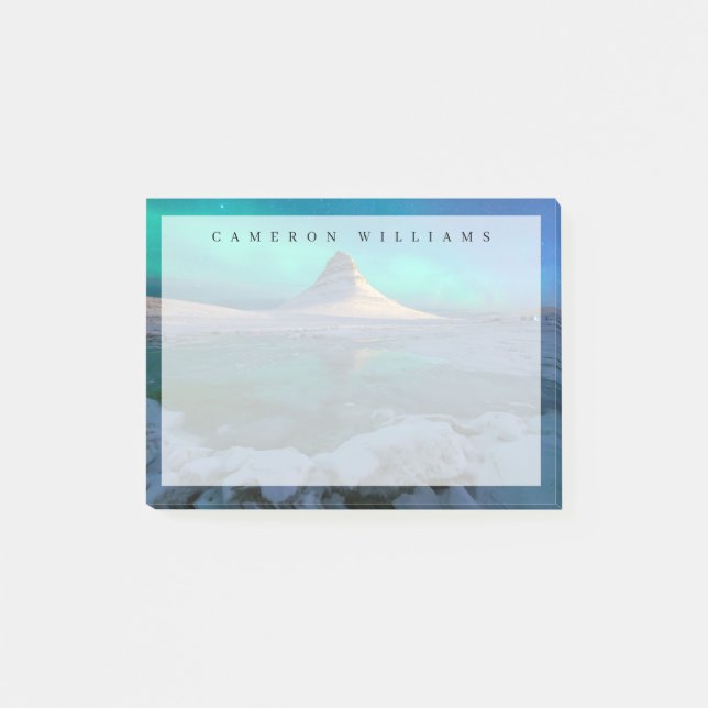 Ice & Snö | Kirkjuföll Mountain, Island Post-it Block (Framsida)