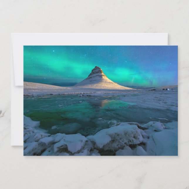 Ice & Snö | Kirkjuföll Mountain, Island Tack Kort (Framsida)