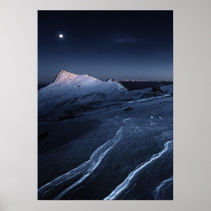 Ice & Snö Kiso-Komagatake Plateau, Japanska Alpe Poster
