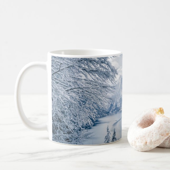 Ice & Snö | Königssee Sjö, Tyskland Kaffemugg (Med munk)
