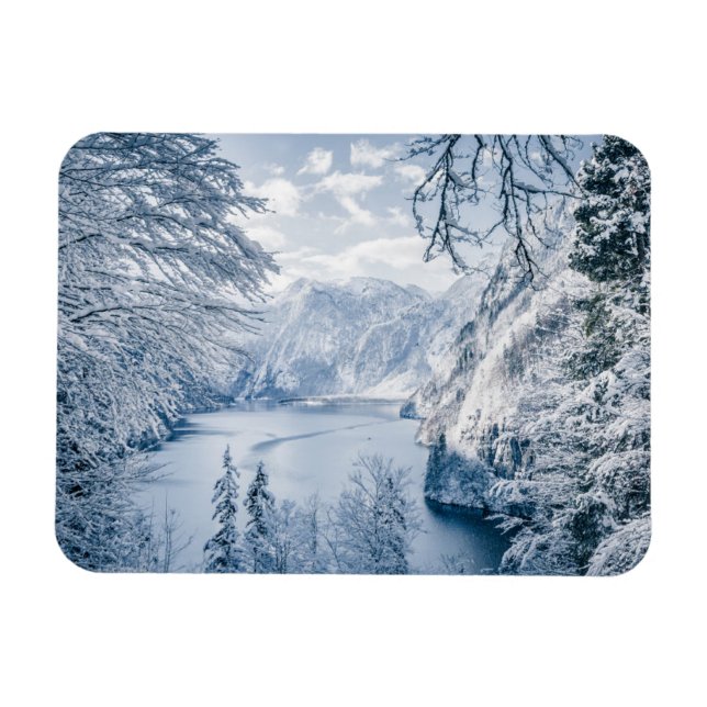 Ice & Snö | Königssee Sjö, Tyskland Magnet (Horisontell)