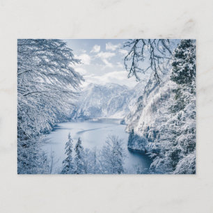 Ice & Snö Königssee Sjö, Tyskland Vykort
