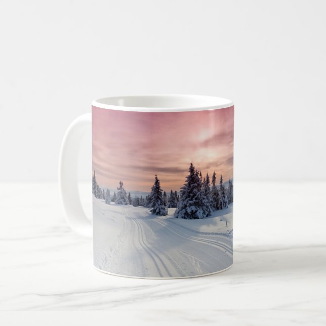 Ice & Snö | Lillehammer, Norge Kaffemugg (Framsida vänster)