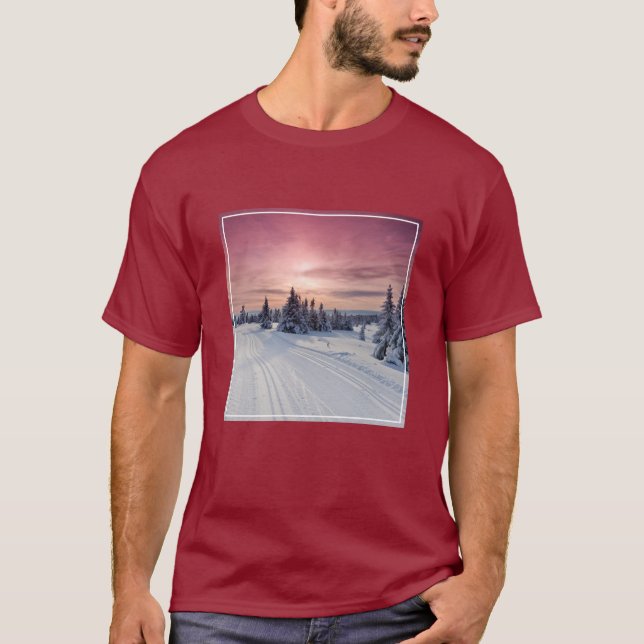 Ice & Snö | Lillehammer, Norge T Shirt (Framsida)