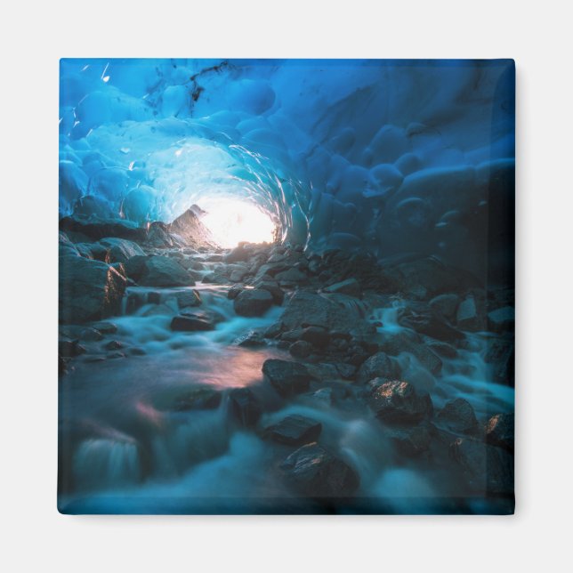 Ice & Snö | Mendenhall Glacier, Juneau, Alaska Magnet (Framsidan)