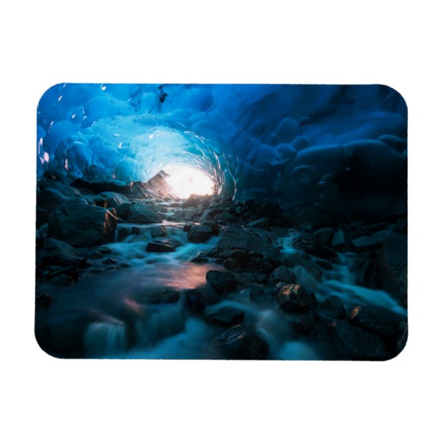 Ice & Snö | Mendenhall Glacier, Juneau, Alaska Magnet (Horisontell)